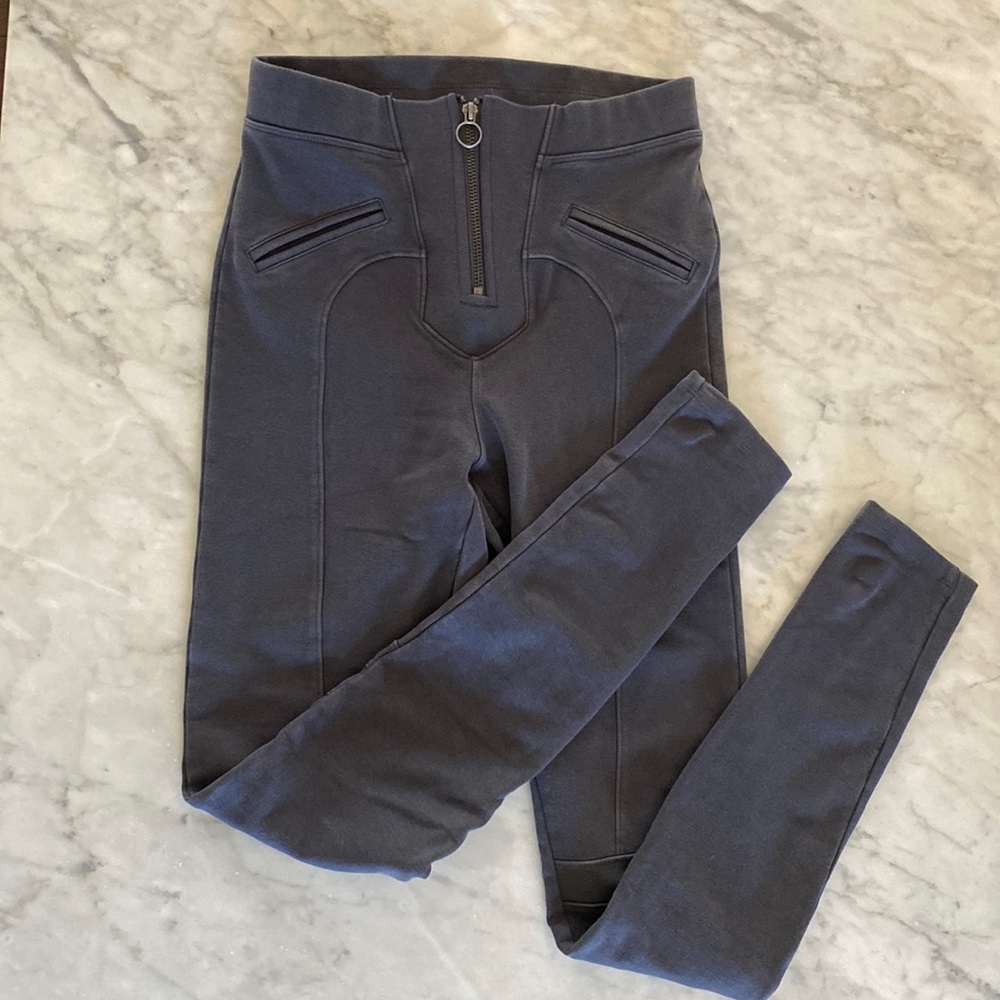 Express gray XS moto legging